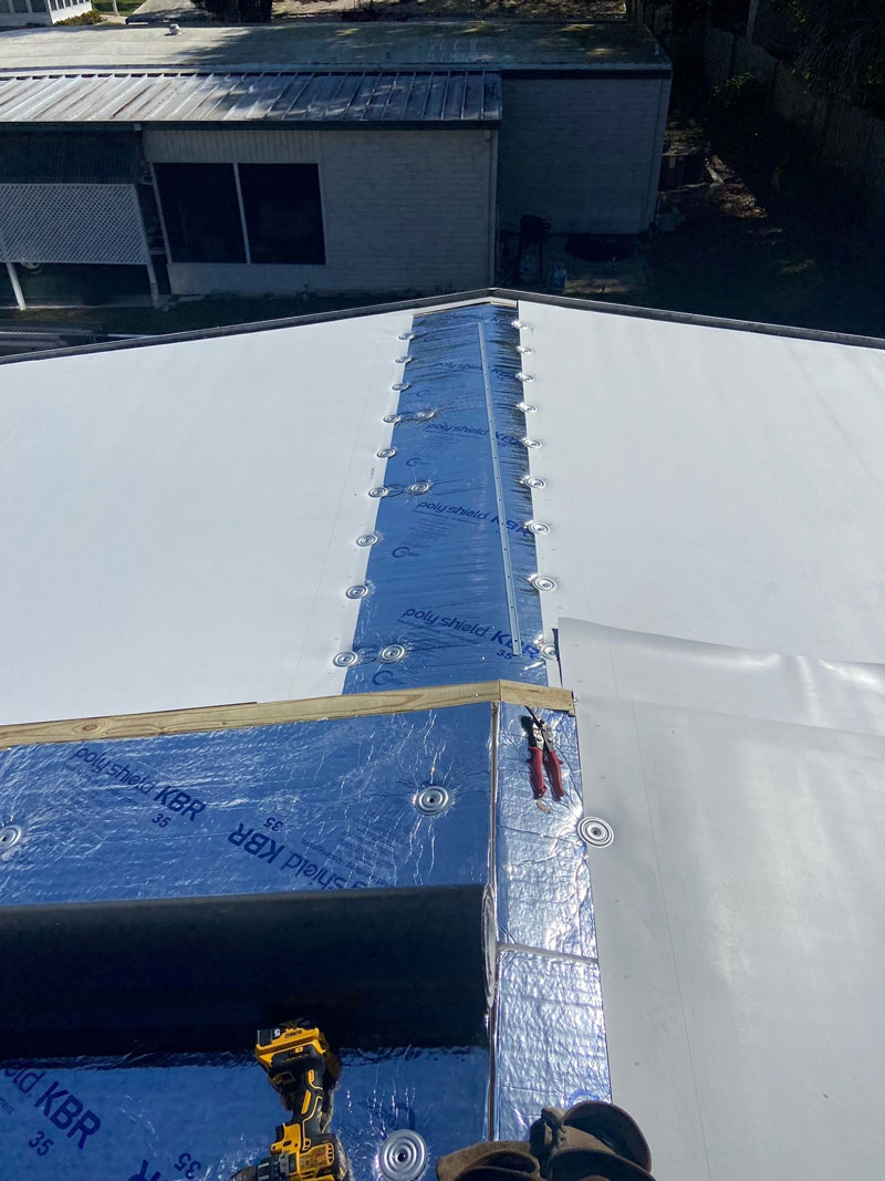 Rubber Roof Installation